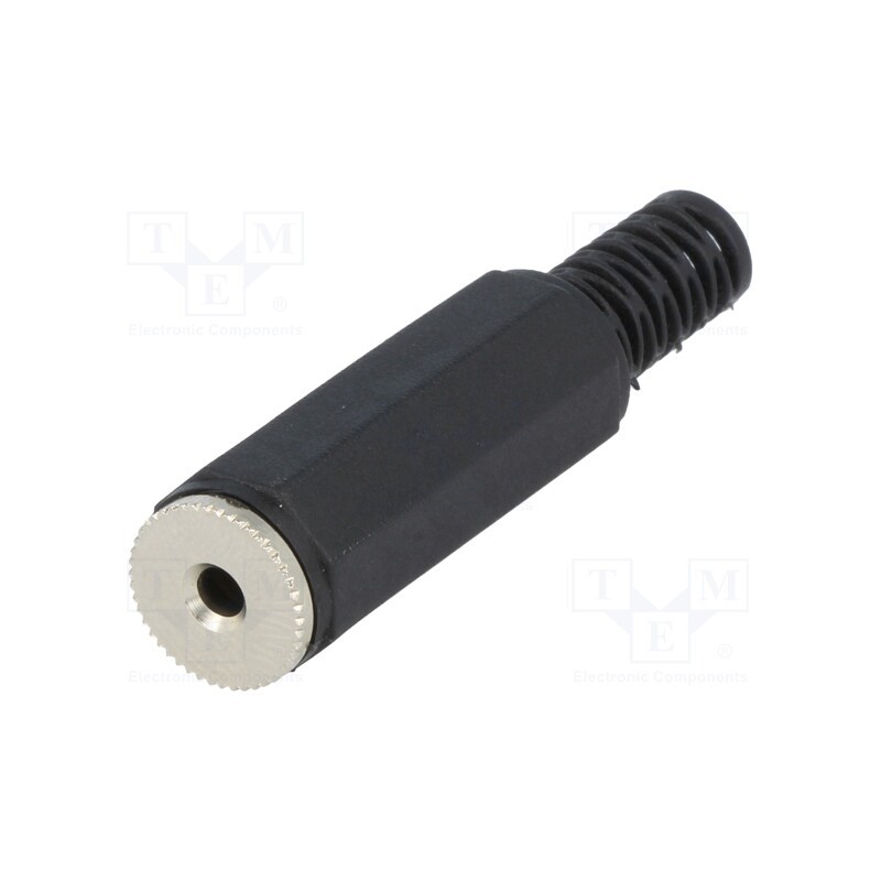 10 pcs : - Plug, Jack 2,5mm, female, mono,with strain relief, ways: 2