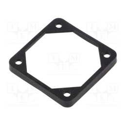 10 pcs : FGA-50 - Mounting gasket, Ømount.hole: 4.5mm, black, Shore hardness: 40