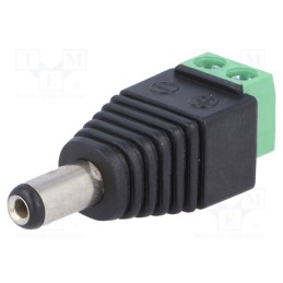 10 pcs : - Transition: adapter, 5.5/2.1mm, 5.5mm, 2.1mm, screw terminal