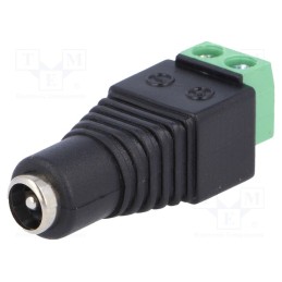 10 pcs : - Transition: adapter, 5.5/2.1mm, 5.5mm, 2.1mm, screw terminal