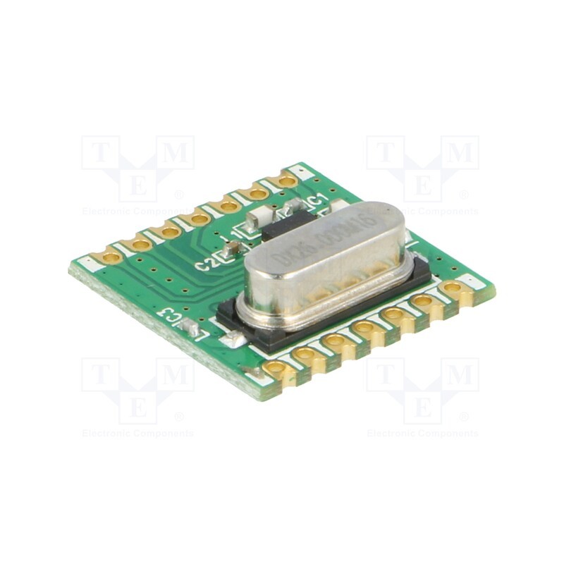 10 pcs : RFM219SW-868S1 - Module: RF, FM receiver, FSK,GFSK,OOK, 868MHz, 4-wire SPI, SMD
