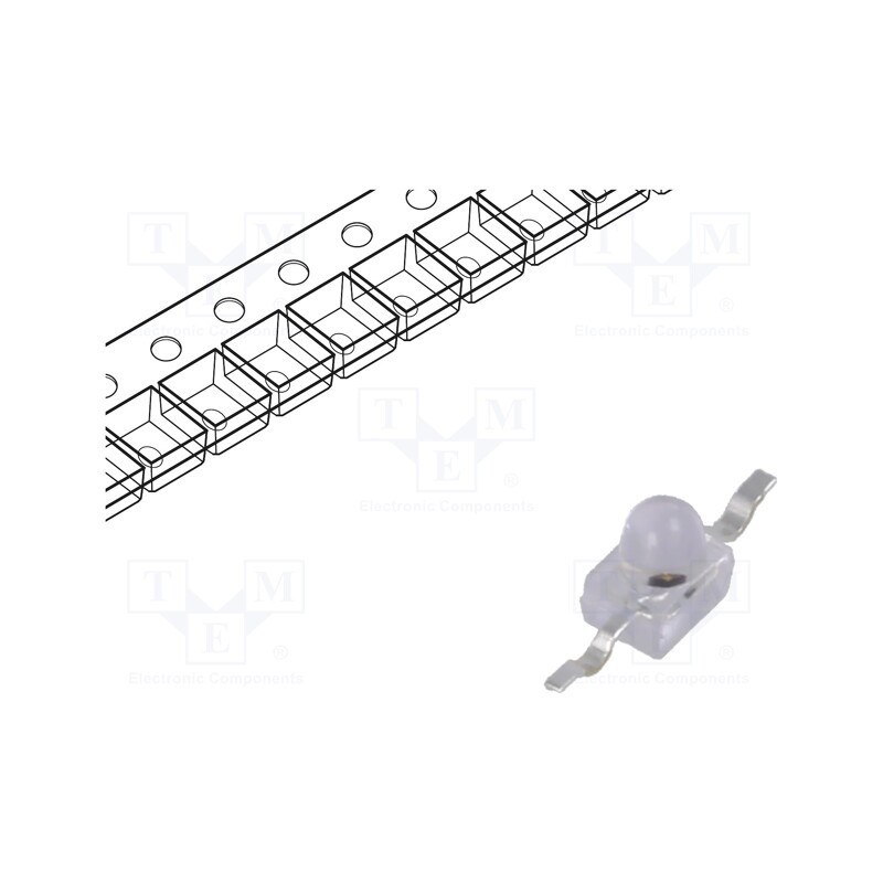 10 pcs : IR91-21C/TR9 - IR transmitter, 1.9mm, transparent, 25°, λp max: 940nm, SMD, 65mA