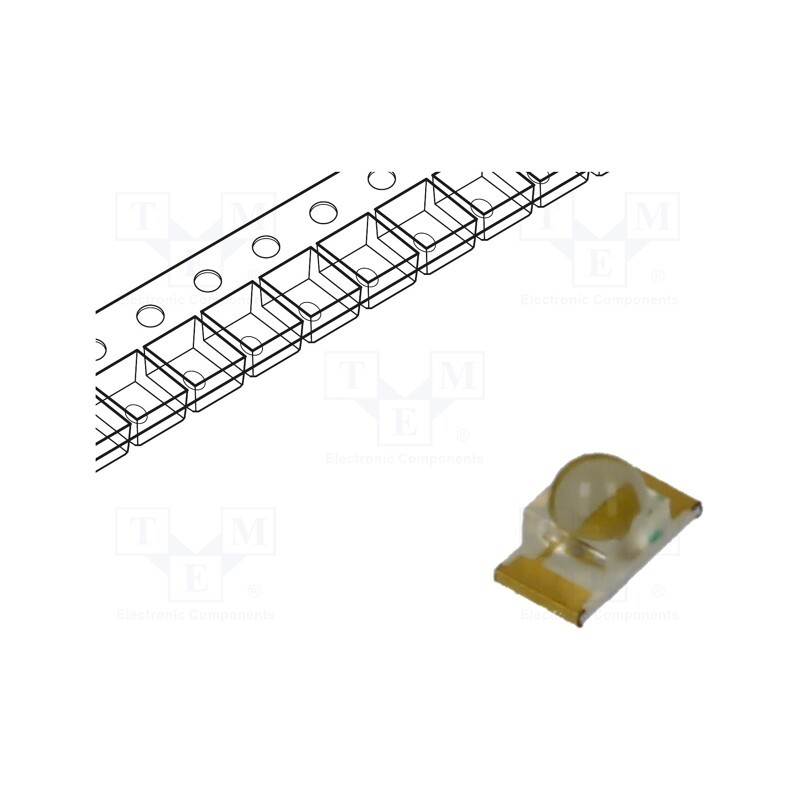 10 pcs : KPTD-3216ZGC - LED, SMD, 3216, green, 1900÷3500mcd, 3.2x1.6x1.8mm, 35°, 3.3÷4.1V
