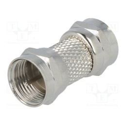 10 pcs : - Coupler, F plug,both sides, straight, for cable