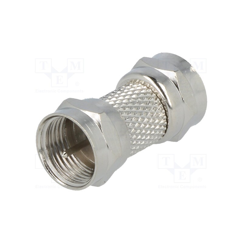 10 pcs : - Coupler, F plug,both sides, straight, for cable