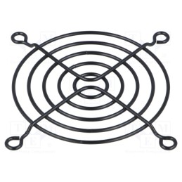 10 pcs : - Guard, metal, 80x80mm, screw, black