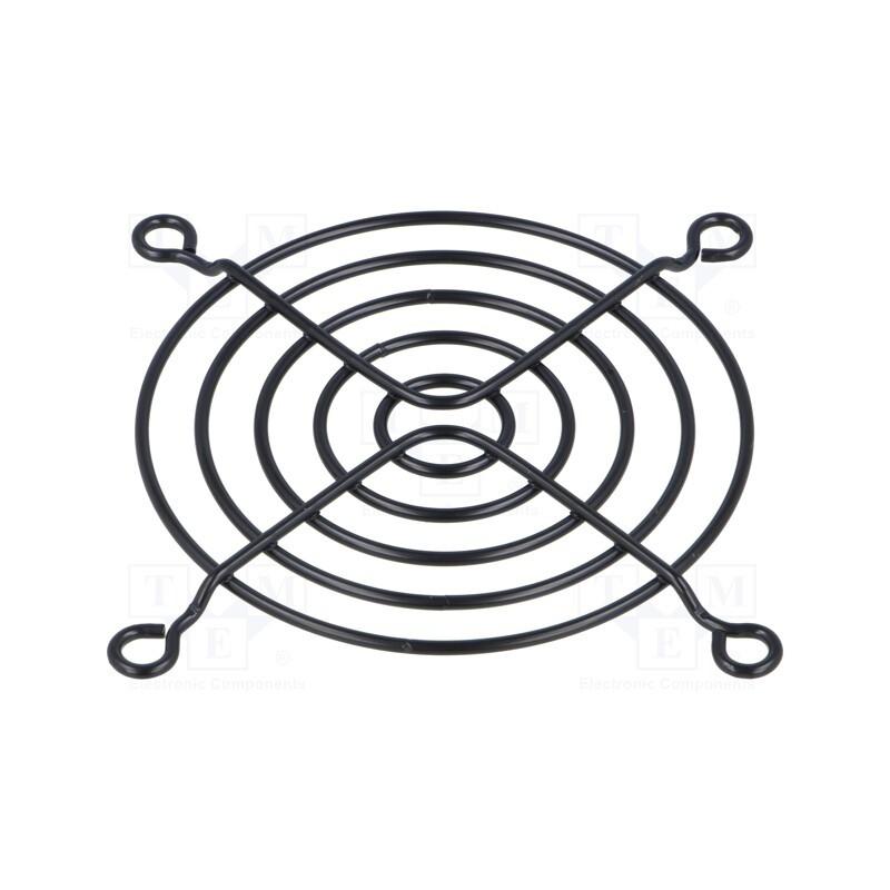 10 pcs : - Guard, metal, 80x80mm, screw, black