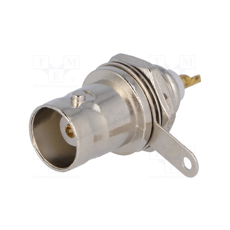 10 pcs : - Socket, BNC, female, soldering, for panel mounting