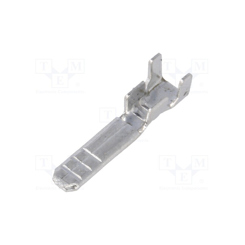 100 pcs : ST-032/2 - Terminal: flat, 2.8mm, 0.8mm, male, 0.5÷1mm2, crimped, for cable