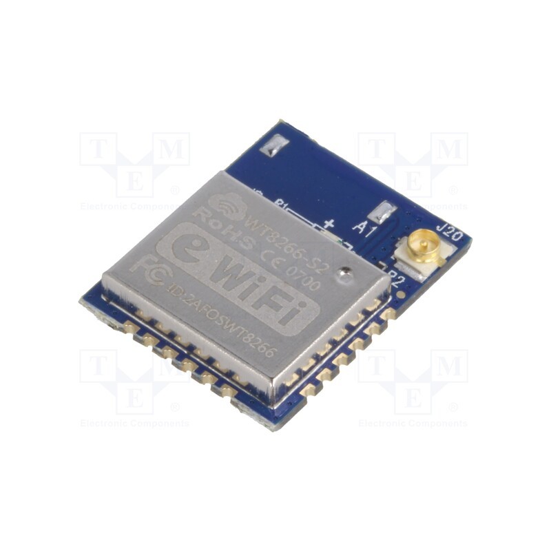 10 pcs : WT8266-S2 - Module: WiFi, FTP,HTTP,IPv4,TCP,UDP, SMD, 18.6x15x0.8mm, 197/56mA