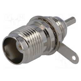 10 pcs : - Socket, TNC, female, soldering, for panel mounting