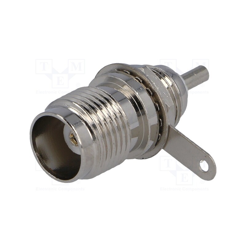 10 pcs : - Socket, TNC, female, soldering, for panel mounting