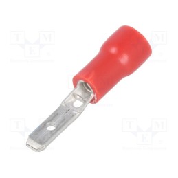 50 pcs : ST-034/R - Terminal: flat, 2.8mm, 0.8mm, male, 0.5÷1mm2, crimped, for cable