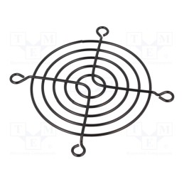 10 pcs : - Guard, metal, 70x70mm, screw, black