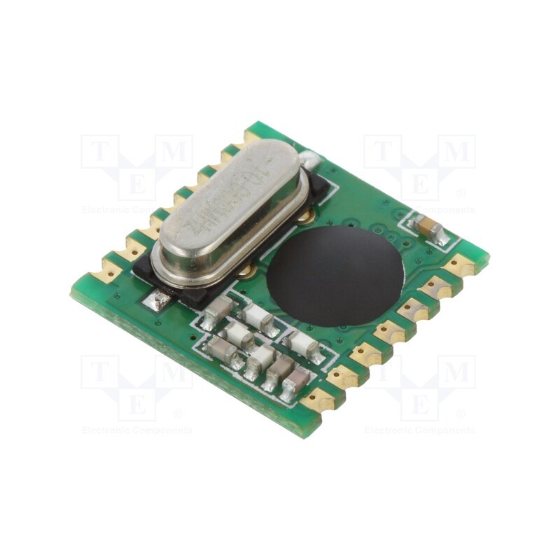 10 pcs : RFM02-868S1 - Module: RF, FM transmitter, FSK, 868MHz, SPI, 2.2÷5.4VDC, 8dBm, SMD