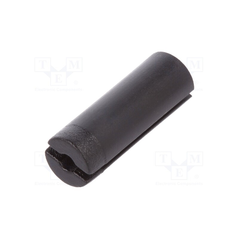 50 pcs : OSB603P-17 - Spacer sleeve, LED, ØLED: 5mm, L: 17mm, black, UL94V-2