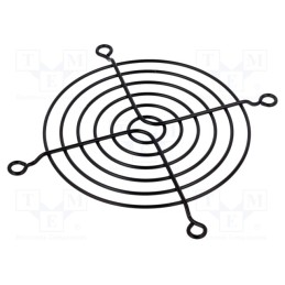 10 pcs : - Guard, metal, 92x92mm, screw, black