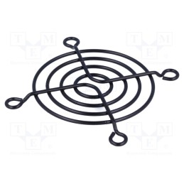 10 pcs : - Guard, metal, 60x60mm, screw, black