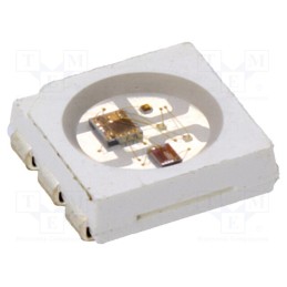 10 pcs : WS2822S - Programmable LED, SMD, 5050,PLCC6, RGB, 5x5x1.6mm, 3.6÷5.5V