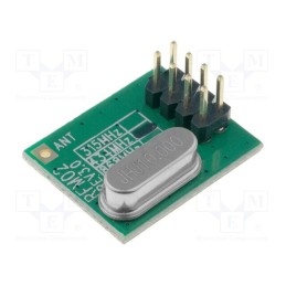 10 pcs : RFM02-433D - Module: RF, FM transmitter, FSK, 433.92MHz, SPI, 2.2÷5.4VDC, 8dBm