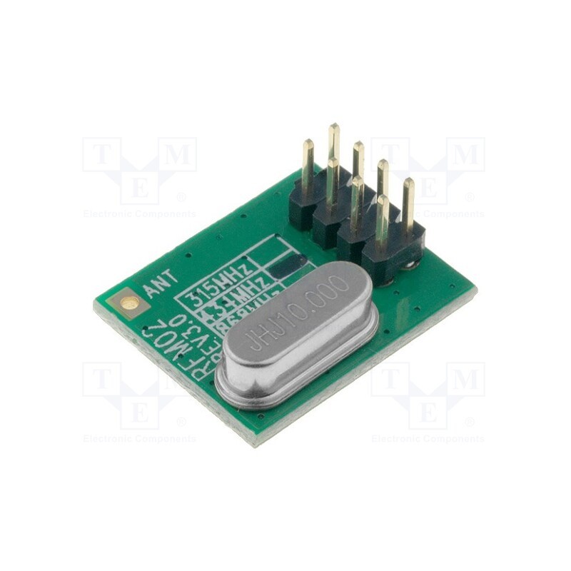 10 pcs : RFM02-433D - Module: RF, FM transmitter, FSK, 433.92MHz, SPI, 2.2÷5.4VDC, 8dBm
