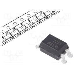 10 pcs : FOD817DS - Optocoupler, SMD, Ch: 1, OUT: transistor, Uinsul: 5kV, Uce: 70V, SO4