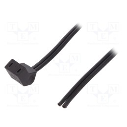 10 pcs : B2-03 - Wire: for fan supplying, Plug: angled 45°, 0.3m