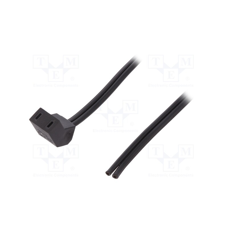 10 pcs : B2-03 - Wire: for fan supplying, Plug: angled 45°, 0.3m