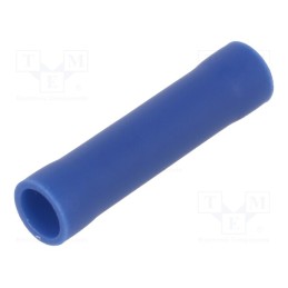 50 pcs : ST-065/B - Tip: butt splice, insulated, brass, 1.5÷2.5mm2, tinned, crimped