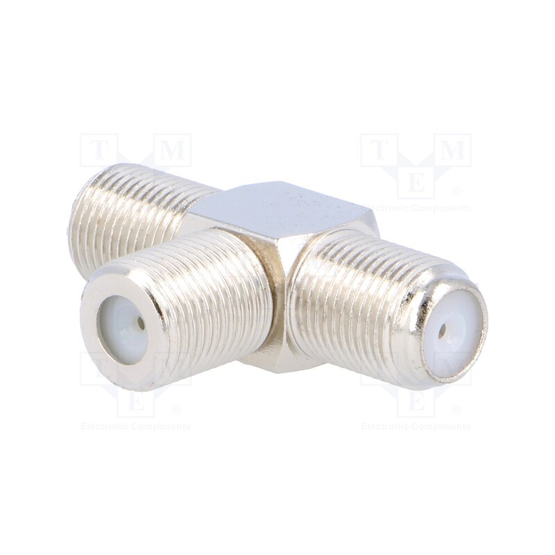 10 pcs : - T adapter, F socket x3