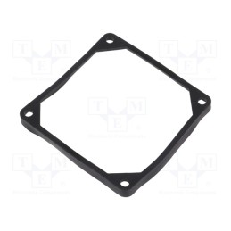 10 pcs : FGA-80 - Mounting gasket, Ømount.hole: 5mm, black, Shore hardness: 40