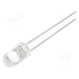 10 pcs : L-53SF4C - IR transmitter, 5mm, 880nm, transparent, 20mW, 30°, THT