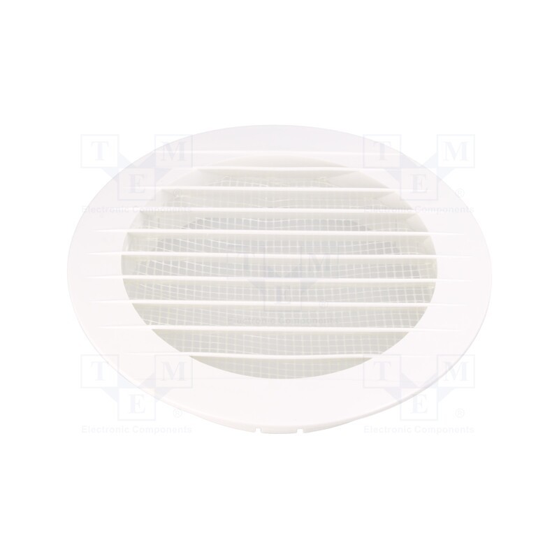 10 pcs : 007-0185 - Guard, ABS, Ø125mm, snap fastener, white, Body dim: Ø160x31mm