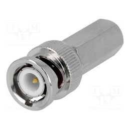 10 pcs : - Plug, BNC, male, straight, BT2003,PSF1/8M,RG304,RG6,URM68, 6.5mm