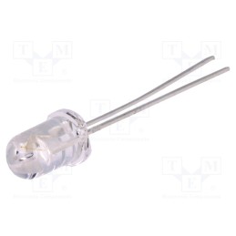 10 pcs : HSDL-4251 - IR transmitter, 5mm, 870nm, transparent, 56mW, 30°, THT, 20mA