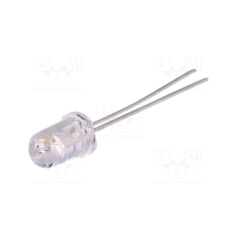 10 pcs : HSDL-4251 - IR transmitter, 5mm, 870nm, transparent, 56mW, 30°, THT, 20mA