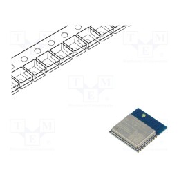 10 pcs : ESP-WROOM-02D-N4 - Module: WiFi, PCB, FTP,HTTP,IEEE 802.11b/g/n,IPv4,TCP,UDP, SMD