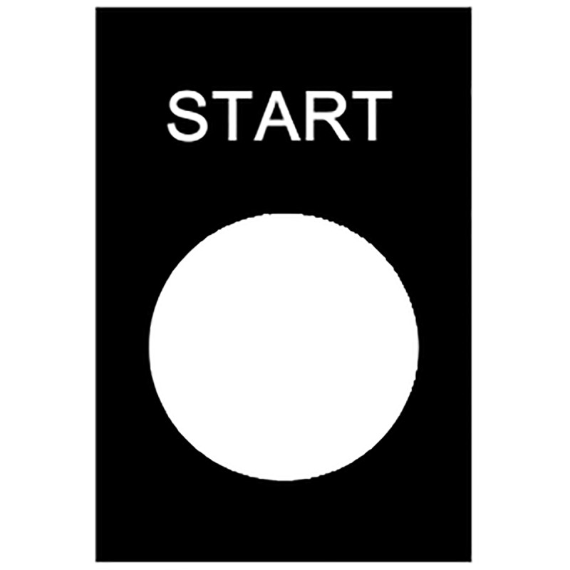 1 pcs - Schneider Electric Marked Legend for Use with XACA Pendant Control Station, Start