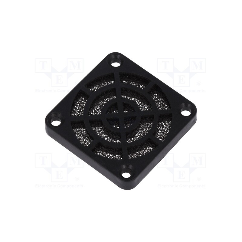 10 pcs : - Guard, plastic, 40x40mm, snap fastener,screw, with filter, 45ppi