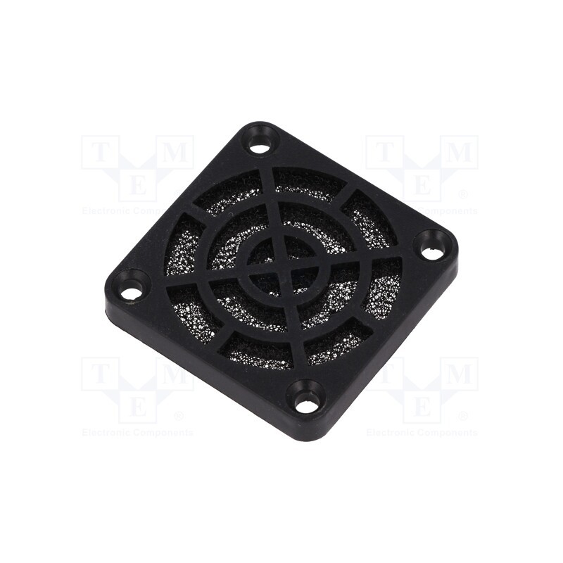 10 pcs : - Guard, plastic, 40x40mm, snap fastener,screw, with filter, 30ppi