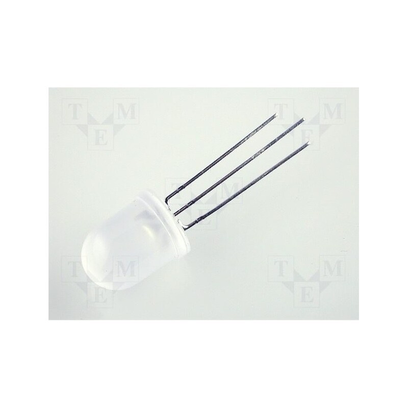 10 pcs : L-819EGW - LED, 10mm, red/green, 50°, Front: convex, 2÷2.5/2.2÷2.5V