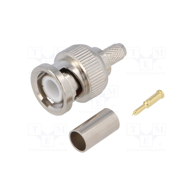 10 pcs : - Plug, BNC, male, straight, 50Ω, B9907,RG141,RG58,URM43,URM76