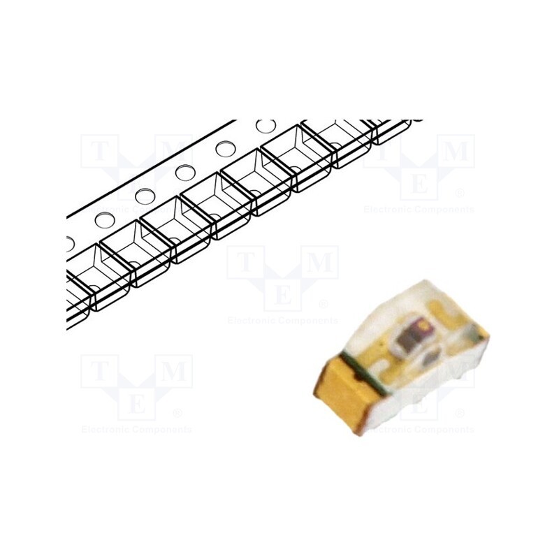 20 pcs : HSMC-C120 - LED, SMD, 0604, red, 28.5÷90mcd, 1.6x1x0.6mm, 155°, 1.9÷2.4V, 20mA