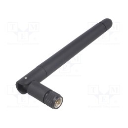 10 pcs : GSM-ANT015KZW-SMA - Antenna, GSM, 3dBi, linear, angular,twist-on,vertical, 50Ω, Ø: 10mm