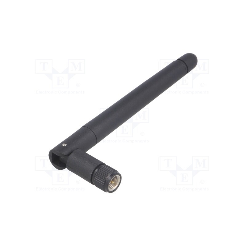 10 pcs : GSM-ANT015KZW-SMA - Antenna, GSM, 3dBi, linear, angular,twist-on,vertical, 50Ω, Ø: 10mm