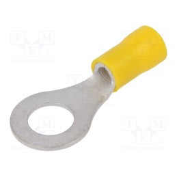 50 pcs : ST-084/Y - Tip: ring, M8, Ø: 8.4mm, 4÷6mm2, crimped, for cable, insulated