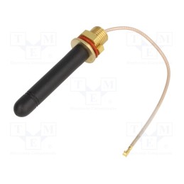 10 pcs : 433M-ANT110-1 - Antenna, RF, 2dBi, linear, screw type, 50Ω, 433.05÷434.79MHz, RG178