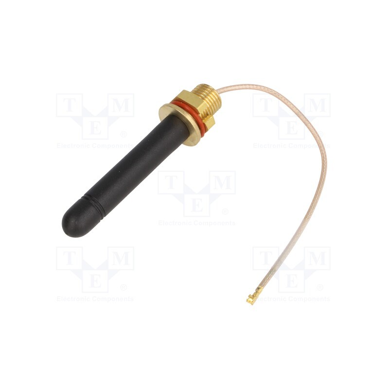 10 pcs : 433M-ANT110-1 - Antenna, RF, 2dBi, linear, screw type, 50Ω, 433.05÷434.79MHz, RG178