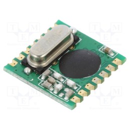 10 pcs : RFM02-433S1 - Module: RF, FM transmitter, FSK, 433.92MHz, SPI, 2.2÷5.4VDC, 8dBm