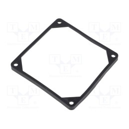 10 pcs : FGA-92 - Mounting gasket, Ømount.hole: 5mm, black, Shore hardness: 40